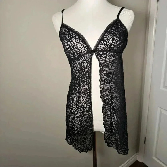 Y2K la Senza babydoll mesh goth top S - Picture 6 of 6